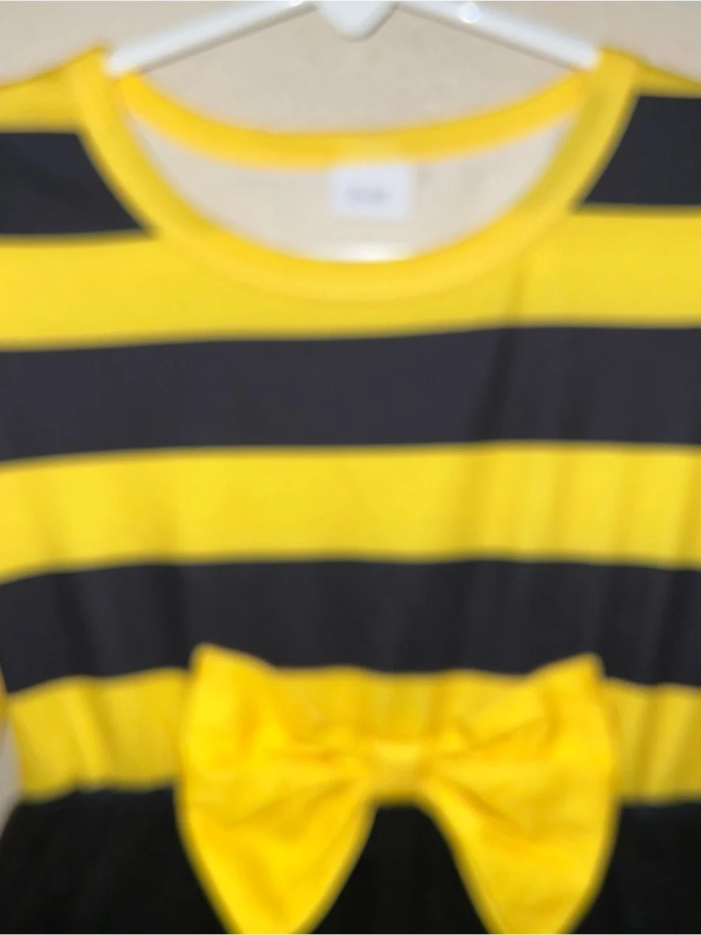 bumblebee themed toddler Halloween costume dress size 2-3 yr